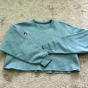 Grey Cropped “K” sweatshirt